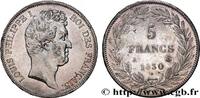 FRANCE 5 francs type Tiolier avec le I, tranche en relief LOUIS-PHILIPPE Ier Paris 1830 (37,30mm, 24,99g, 6h) -