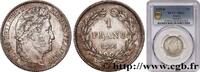 FRANCE 1 franc Louis-Philippe, couronne de chêne LOUIS-PHILIPPE Ier Bordeaux 1833 (23mm, 5,08g, 6h) -