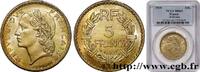 FRANCE 5 francs Lavrillier, bronze-aluminium TROISIÈME RÉPUBLIQUE 1939 (31,08mm, 12g, 6h) -