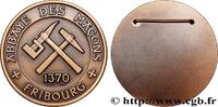 FRANCE Médaille, Abbaye des maçons SUISSE Suisse, Fribourg n.d. (79,5mm, 223,09g, 12h) -