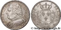 FRANCE 5 francs Louis XVIII, buste habillé LOUIS XVIII Paris 1814 (37mm, 25,10g, 6h) -