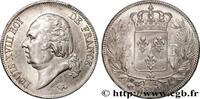 FRANCE 5 francs Louis XVIII, tête nue LOUIS XVIII Bayonne 1823 (37,10mm, 25,04g, 6h) -