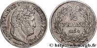 FRANCE 1/2 franc Louis-Philippe LOUIS-PHILIPPE Ier Lille 1834 (18mm, 2,39g, 6h) -