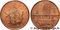 FRANCE Piéfort Cu-Ni-Al de 10 francs Mathieu PIÉFORTS Pessac 1974 (26mm, 20g, 6h) -
