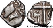 FRANCE Drachme “à la tête cubiste”, S. 1 VOLQUES TECTOSAGES (région de Toulouse) Ier siècle av. J.-C (12mm, 2,85g, 10h) -