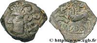 FRANCE Bronze ABVDOS aux trois annelets pointés BITURIGES CUBES (Région de Bourges) Bourges (18) c. 60-50 AC. (17mm, 3,59g, 12h) -