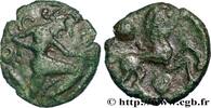 FRANCE Bronze au personnage courant, aux deux astres BELLOVAQUES (Région de Beauvais) Beauvais (60) c. Ier siècle avant J.-C. (17mm, 3,03g, 3h) -