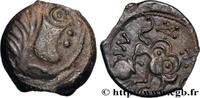 FRANCE Bronze INS à l’oiseau et au vase, classe VIII SÉNONS (région de Sens) c. après 45 AC. (16mm, 3,36g, 6h) -