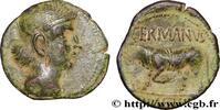 FRANCE Bronze GERMANVS INDVTILLI au taureau (Quadrans) RÈMES (Région de Reims) Reims (51) c. 10 AC. (18mm, 1,90g, 9h) -