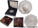ROYAUME-UNI 50 Pence Proof Sir Isaac Newton ROYAUME-UNI 2017 (27,3mm, 8g, 12h) -