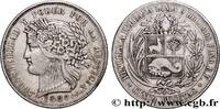 PÉROU 5 Pesetas PÉROU Lima 1880 (37,50mm, 24,83g, 6h) -