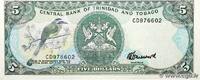 TRINIDAD et TOBAGO 5 Dollars TRINIDAD et TOBAGO 5 Dollars 1985 NEUF -