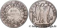 FRANCE Six livres dit au génie LA CONVENTION Paris 1793 (38mm, 28,94g, 6h) -