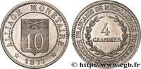 FRANCE Essai d’alliage au module de 10 centimes TROISIÈME RÉPUBLIQUE 1877 (23,5mm, 4,41g, 12h) -