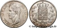 FRANCE 5 francs Charles X, 2e type CHARLES X Bayonne 1827 (37,11mm, 24,95g, 6h) -