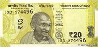 INDE 20 Rupees INDE 20 Rupees 2021 NEUF -