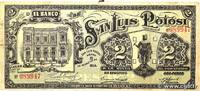 MEXIQUE 2 Pesos MEXIQUE 2 Pesos 1914 TB -