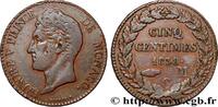 MONACO - PRINCIPAUTÉ DE MONACO - HONORÉ V 5 centimes MONACO - PRINCIPAUTÉ DE MONACO - HONORÉ V Monaco 1838 (28,80mm, 9,04g, 6h) -