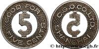 CHINE - COMPTOIRS FRANÇAIS DE CHINE Bon pour 5 Cents The China General Omnibus Co Ltd CHINE - COMPTOIRS FRANÇAIS DE CHINE N.D. (1926) (20mm, 2,30g, 12h) -