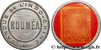 NOUVELLE CALÉDONIE 50 Centimes (Timbre-Monnaie) Banque de l’Indochine NOUVELLE CALÉDONIE ND (1922) (31mm, 1,06g, 10h) -