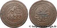 MAROC 5 Mazounas Abdul Aziz an 1322 MAROC Fez 1904 (25mm, 5,03g, 12h) -