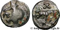 FRANCE Potin à la tête diabolique et au loup CARNUTES (Région de la Beauce) Chartres (28) Ier siècle avant J.-C. (18mm, 5,14g, 9h) -