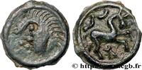 FRANCE Potin au cheval à droite SUESSIONS (région de Soissons) Ier siècle avant J.-C. (18mm, 3,36g, 3h) -
