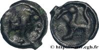 FRANCE Potin “à l’animal cornu” SÉNONS (région de Sens) Ier siècle avant J.-C. (17mm, 2,54g, 10h) -