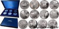 FRANCE Coffret Belle Épreuve de six Essais - La liberté r COMMÉMORATIVES MONNAIE DE PARIS Paris n.d. (37mm, g, 6h) -