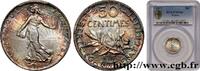 FRANCE 50 centimes Semeuse TROISIÈME RÉPUBLIQUE 1917 (18mm, 2,50g, 6h) -
