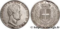 ITALIE - ROYAUME DE SARDAIGNE 5 Lire Charles Albert ITALIE - ROYAUME DE SARDAIGNE Gênes 1844 (37mm, 24,80g, 6h) -