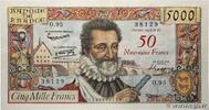 FRANCE 50 NF sur 5000 Francs HENRI IV FRANCE 50 NF sur 5000 Francs HENRI IV 1958 SUP -