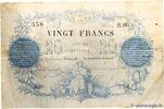 FRANCE 20 Francs type 1871 - Bleu FRANCE 20 Francs type 1871 - Bleu 1871 TB+ -