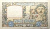FRANCE 20 Francs TRAVAIL ET SCIENCE FRANCE 20 Francs TRAVAIL ET SCIENCE 1941 TB -