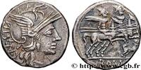 LA RÉPUBLIQUE (280 avant J.C. à 27 avant J.C.) Denier ANTESTIA Rome 146 AC. (18mm, 3,56g, 6h) -