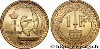 MONACO 1 Franc émission du Crédit Foncier de Monaco MONACO Poissy 1924 (23mm, 4,03g, 6h) -