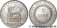 ITALIE - RÉPUBLIQUE DE VENISE 5 Lire ITALIE - RÉPUBLIQUE DE VENISE Venise 1848 (38mm, 24,99g, 6h) -