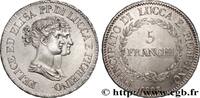 ITALIE - PRINCIPAUTÉ DE LUCQUES ET PIOMBINO - FÉLI 5 Franchi ITALIE - PRINCIPAUTÉ DE LUCQUES ET PIOMBINO - FÉLIX BACCIOCHI et ÉLISA BONAPARTE Florence 1808 (37,50mm, 25,06g, 6h) -