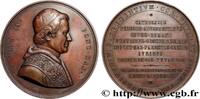 FRANCE Médaille, Célébration de Pâques à Rome ITALIE - ÉTATS DU PAPE - PIE IX (Jean-Marie Mastai Ferretti) 1860 (58,5mm, 81,59g, 12h) -