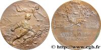 FRANCE Médaille, Souvenir de la Grande Guerre, Aux combat PREMIÈRE GUERRE - WWI 1918 (49,5mm, 55,18g, 12h) -
