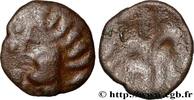 FRANCE Bronze à la tête humaine et au cheval AMBIENS (Région d'Amiens) Amiens (80) c. 60-40 AC. (14mm, 1,52g, 9h) -