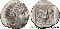 Hellénistique 2 (188 à 30 avant J.C.) Drachme plinthophore CARIE - ÎLES DE CARIE - RHODES Rhodes, Carie c. 188-170 AC. (16mm, 2,91g, 12h) -