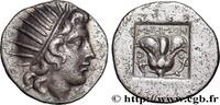 Hellénistique 2 (188 à 30 avant J.C.) Drachme plinthophore CARIE - ÎLES DE CARIE - RHODES Rhodes, Carie c. 170-150 AC. (15,5mm, 3,01g, 12h) -