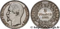 FRANCE 5 francs Louis-Napoléon, 1er type DEUXIÈME RÉPUBLIQUE Paris 1852 (37mm, 25,06g, 6h) -