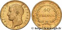 FRANCE 40 francs or Napoléon tête nue, calendrier grégori PREMIER EMPIRE Limoges 1806 (26mm, 12,84g, 6h) -