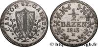 SUISSE - CANTON DE SAINT-GALL 1/2 Batzen - canton de Saint Gall SUISSE - CANTON DE SAINT-GALL 1813 (21,5mm, 1,92g, 6h) -