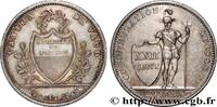 SUISSE - CANTON DE VAUD 1 Franc avec dorure SUISSE - CANTON DE VAUD Lausanne 1845 (27mm, 7,35g, 6h) -