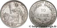 INDOCHINE FRANÇAISE 10 Centièmes INDOCHINE FRANÇAISE Paris 1937 (19mm, 2,69g, 6h) -