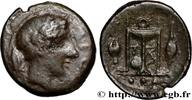 Classique 1 (480 à 400 avant J.C.) Tetras SICILE - LÉONTINI Leontini, Sicile c. 405-402 AC. (14,5mm, 1,79g, 12h) -