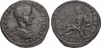 LES SÉVÈRES (193 après J.C. à 235 après J.C.) Tetrassaria DIADUMÉNIEN Nicopolis ad Istrum, Mésie Inférieure 217-218 (26,5mm, 12,32g, 12h) -